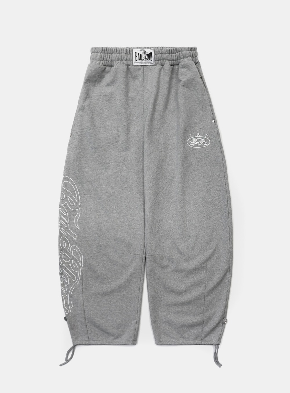 【BADBLOOD】 MYSTIC CAPSULE 2 WAY CURVED JOGGER TROUSERS : GREY