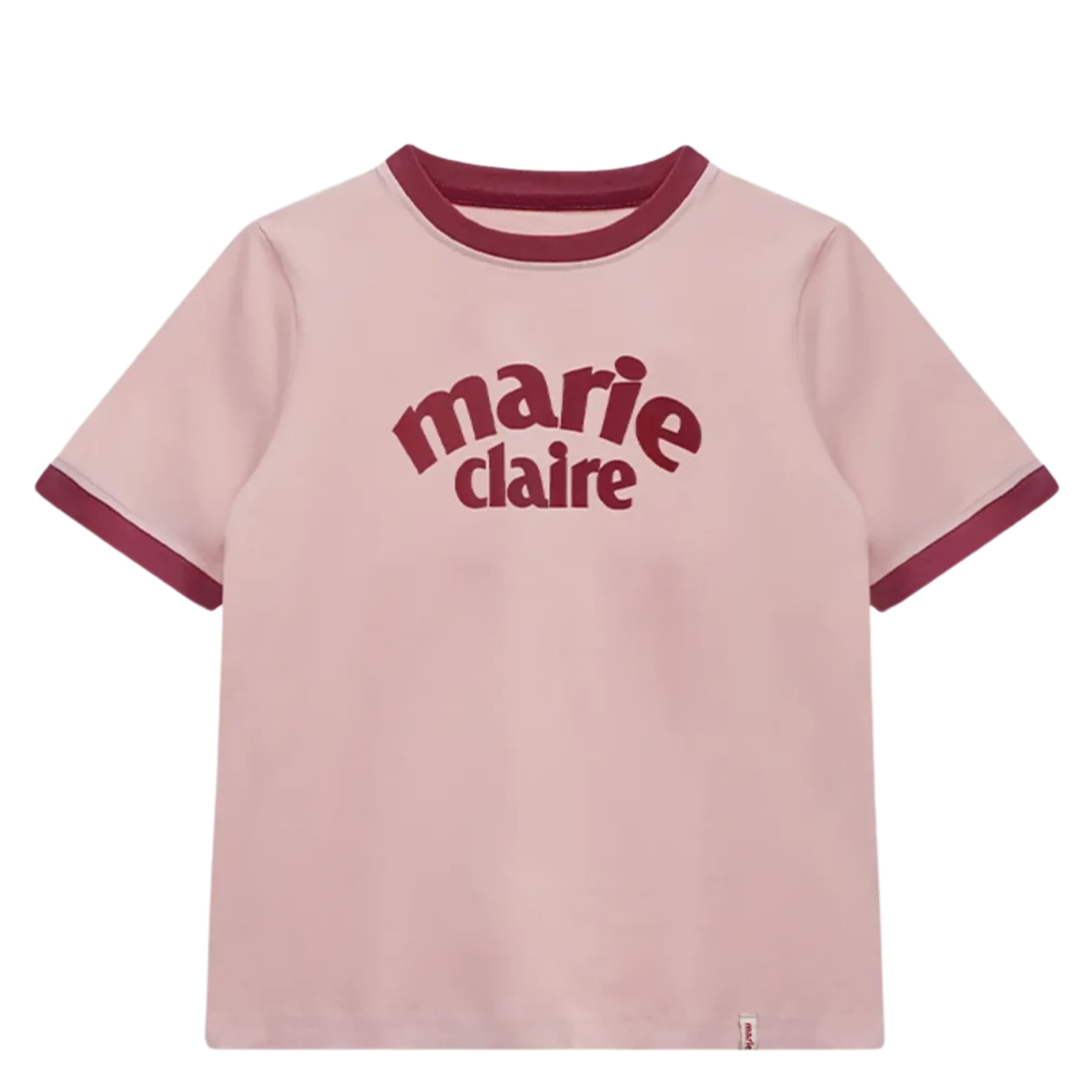 マリ配色リンガーTシャツ ピンク 夏ファッション ディリーファッション ガーリールック Tシャツ 韓国ファッション 韓国ブランド