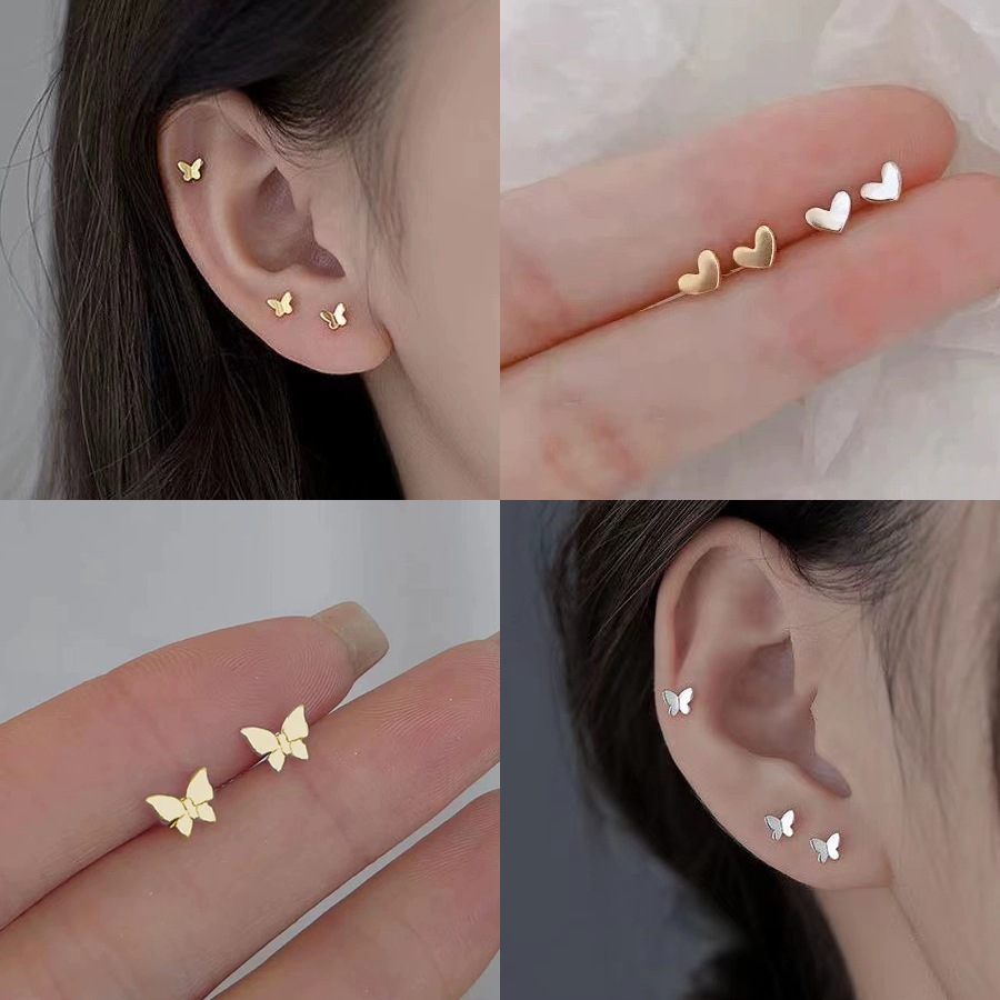 【今日限りで】送料無料 ピアス イヤリング 女性 甘い 小清新 星月 ピアス 気質 シンプル 学生 イヤリング 韓国ファッション