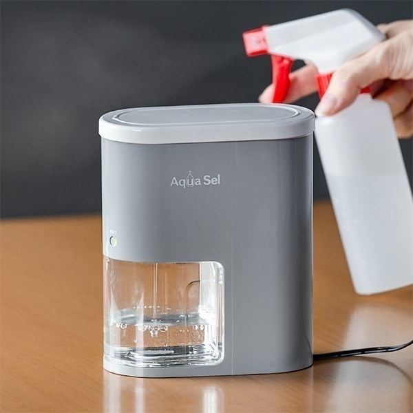 アクアセル 除菌水生成器 次亜塩素酸水 電解次亜水 除菌 消臭 スプレー付き 生成器 Aqua Se