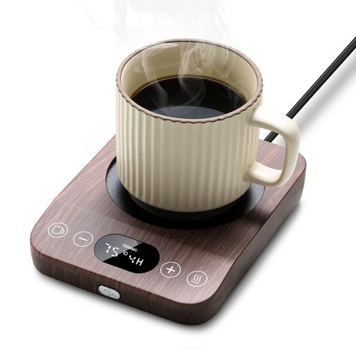 KYERLISH カップウォーマー コーヒーウォーマー 保温コースター マグカップウォーマー ドリンクウォーマー 【新登場プレゼント・9段階温度設定・最高85C】 重力センサー付き 静音 保温 1-9