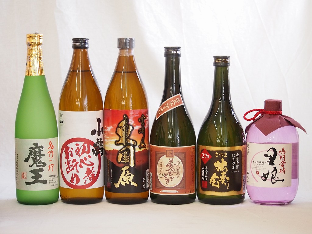 定番人気！ プレミアムな芋焼酎飲み比べ6本セット(魔王720ml 初心者お断り900ml 東国原900ml さつ セット -  flaviogimenis.com.br