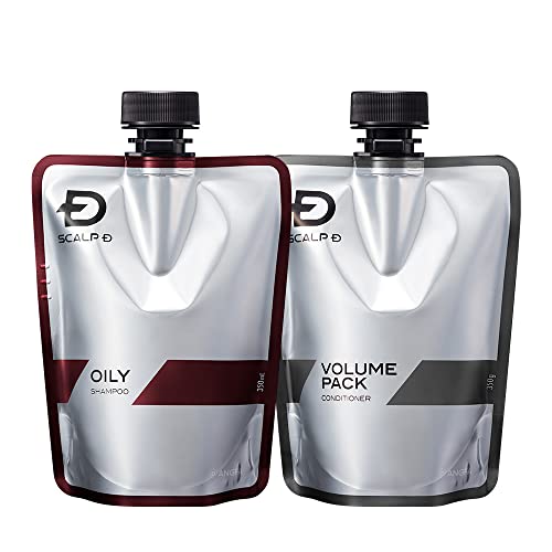 スカルプD シャンプー メンズ つけかえ用 オイリー2点セット (シャンプー ＆ コンディショナー) 脂性肌用 アミノ酸 日本製 医薬部外品 アンファー モイスチャライジング