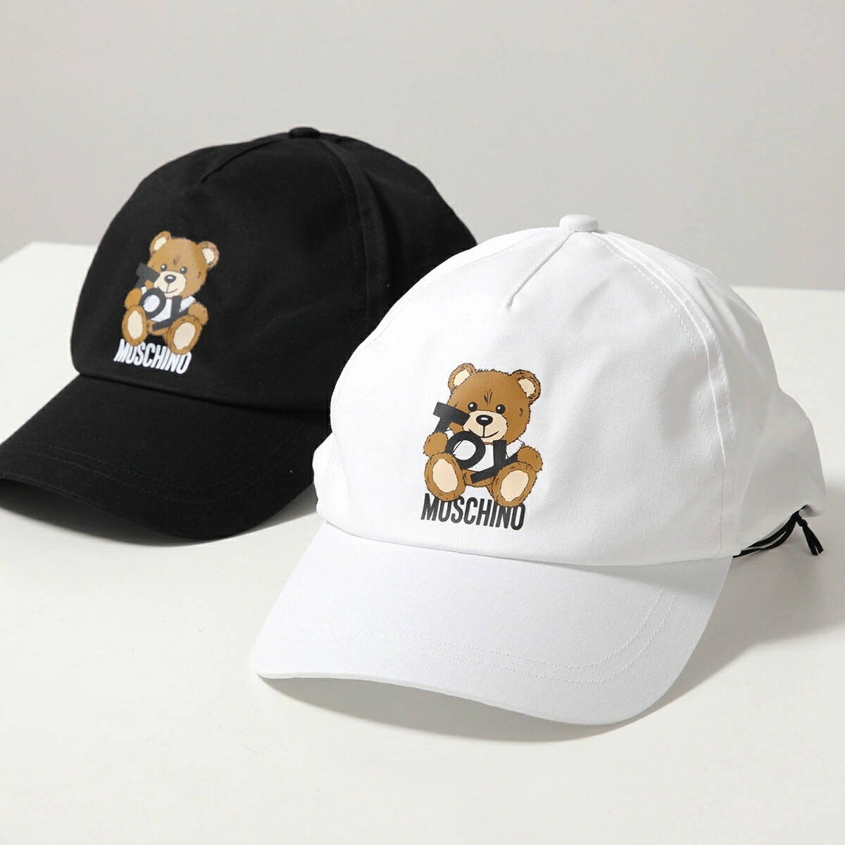 MOSCHINO KIDS モスキーノ キッズ ベースボールキャップ HWX01N LOA00 レディース ガールズ ロゴ テディベア コットン 帽子 カラー2色