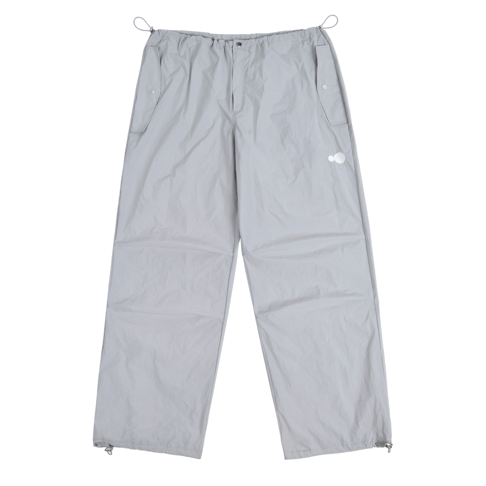 【aeae】 SYMBOL LOGO NYLON PANTS : GREY