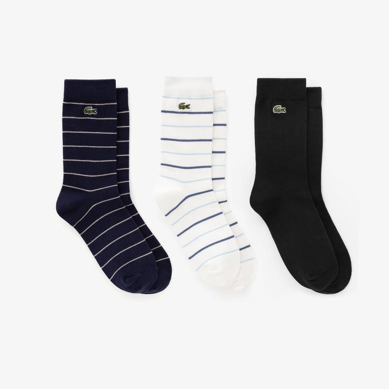 (江南)(男性)パターンソックス3Pバンドルセット(RA139B-56G 166)ネイビー