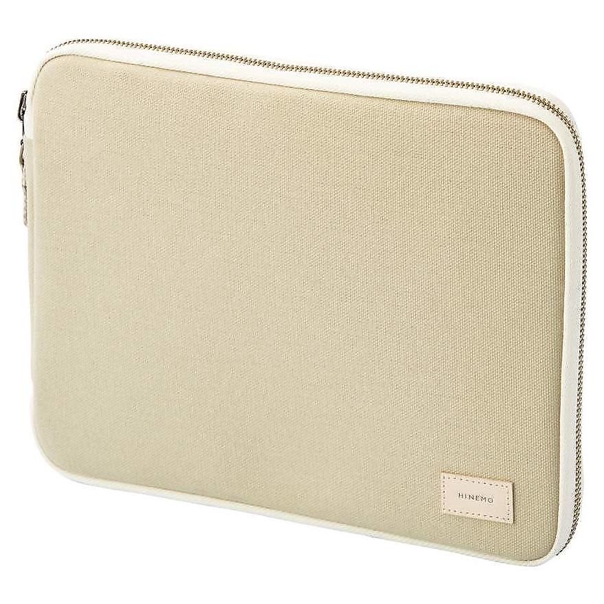 （まとめ買い）HINEMO 国産帆布使用 スタンドポーチ M ベージュ A-7911-16 [x3]