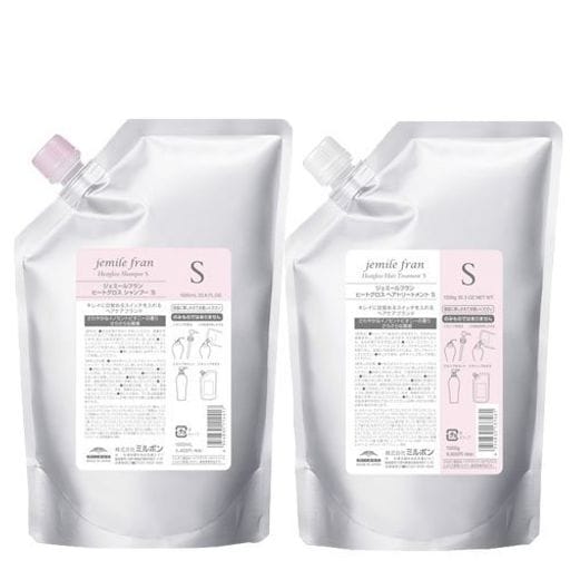 【セット】 ジェミールフラン ヒートグロス シャンプー S 1000ML + トリートメント S 1000G 【レフィル】 シャンプー トリートメントセット