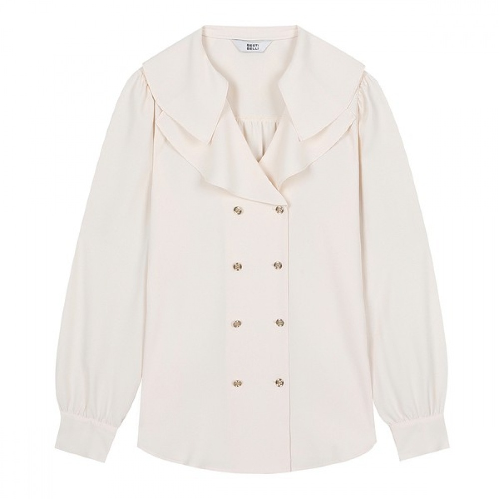 [ベスティヴェリ] カラーマッチングダブルブラウス（BGBAB2406）