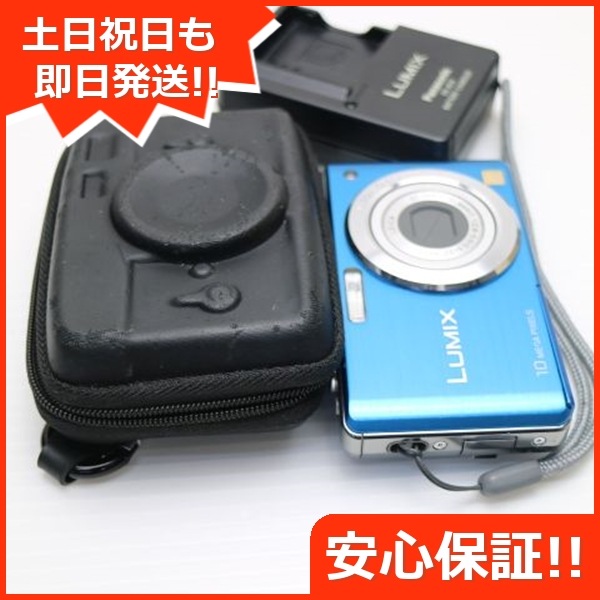 美品 DMC-FS7 ブルー Panasonic LUMIX デジカメ 178