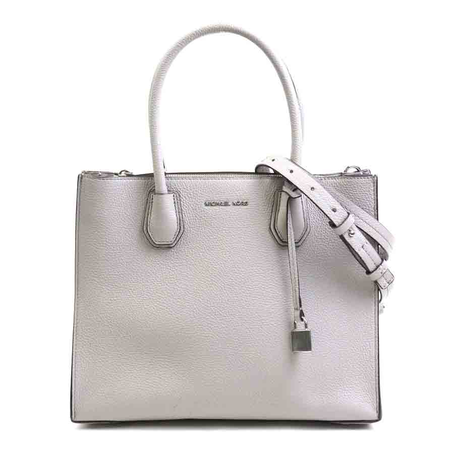 マイケルコース Michael Kors ハンドバッグ ショルダーバッグ レザー グレー レディース h29301a