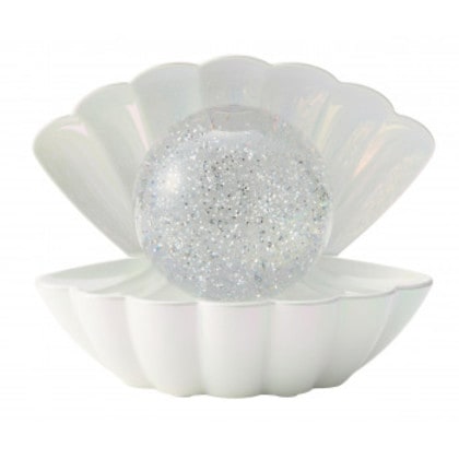 イシグロ ビッグシェルランプ グリッター AC電源アダプター付き パールホワイト 18165