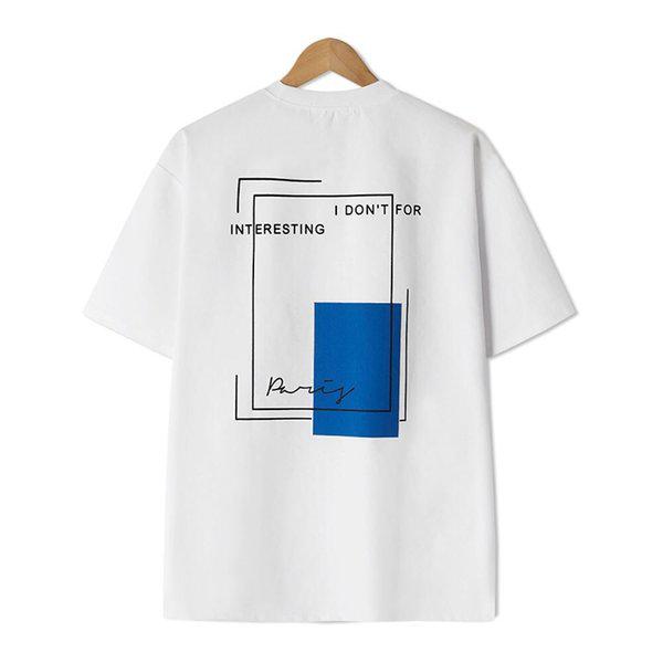 国産メンズ ブンとペインティング半袖Tシャツ RB2-TSH-Q010-ホワイト
