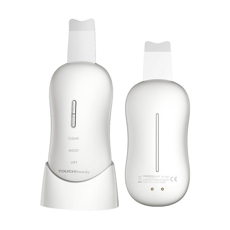 古い角質や角栓を水と超音波振動で落とすウォーターピーリング ウルトラソニックビューティーデバイス 防水 ニキビ予防 タッチビューティ TB-1887