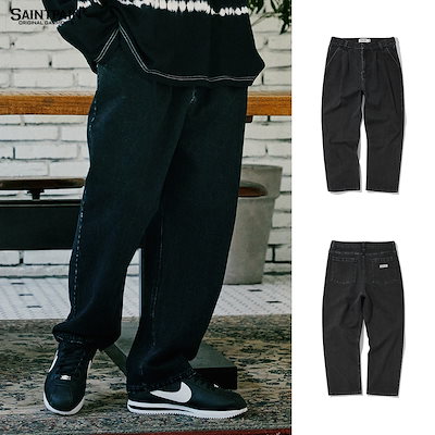 ★関税込★SAINTPAIN★SP TWO TUCK WIDE DENIM PANT.S★パンツ★ ☆人気☆【SAINTPAIN】☆SP TWO TUCK WIDE DENIM PANT.S☆パンツ