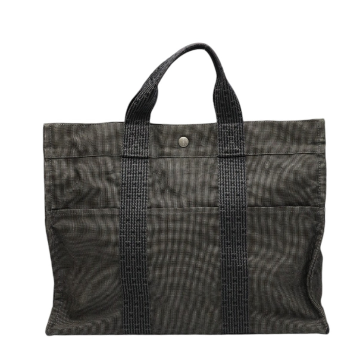 キャンバス エールライン ハンドバッグ グレー