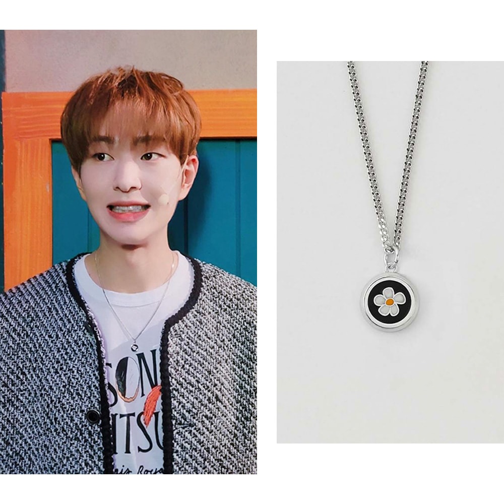 シャイニーオンユ着用/ブルームサークルネクレス/韓国ファッションスタイル 韓国の人気ブランド デイリーアクセサリー