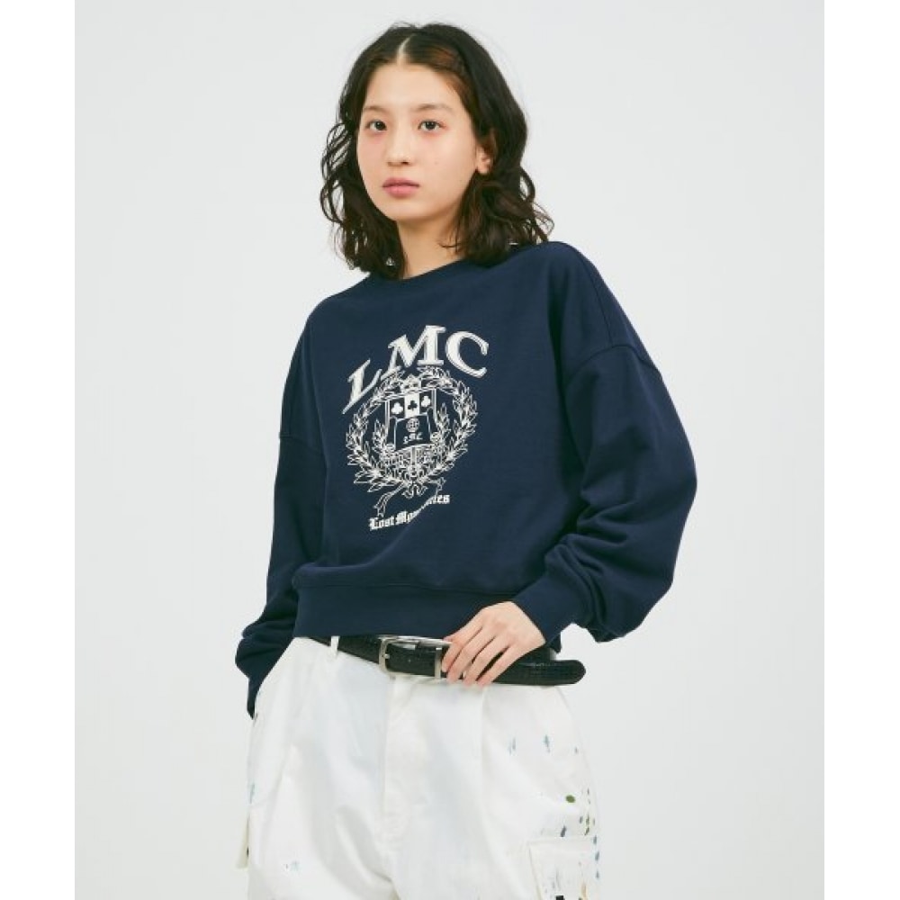 LMC WM カレッジクロップドスウェザードネイビー