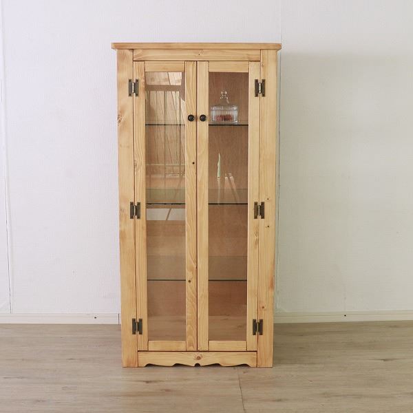 ディスプレイキャビネット LBR ライトブラウン 組立品