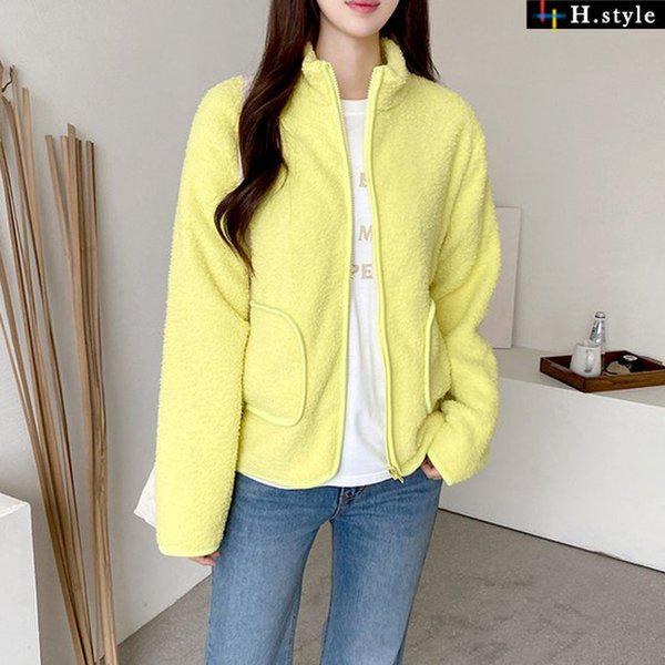 HスタイルDKボア両面ジップアップ/冬/羊毛/ジャケット/ジャンパー/ダンブル/JP/ジップアップ/アウター/カーディガン 4,654円