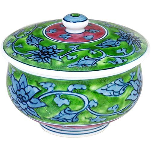 湯のみ おしゃれ : 有田焼 緑彩唐草 汲出 Japanese Cup Porcelain/Size(cm) Φ9.2x7.3/No:087960