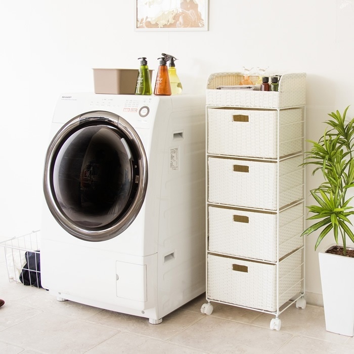 ランドリーボックス 脱衣所 洗面所 収納 RB-360-IV アイボリー