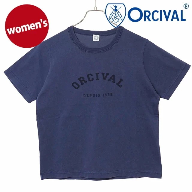 メール便 レディース コンパクトプリントTシャツ [OR-C0524-TAB] トップス カットソー 半袖 ネイビー NAVY 正規取扱店
