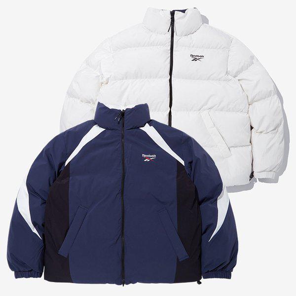 ベクターリバーシブルボールパディングネイビー/ホワイト REJU5FP52N3