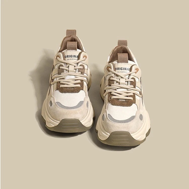 モカシン 運動単靴 滑り止め靴 快適 厚底靴 カジュアル 高級感 質感 スニーカー 流行り 身長アップ 百掛け 厚底スニーカー コントラストカラー おしゃれ レトロ 韓国ファッション 厚底シューズ