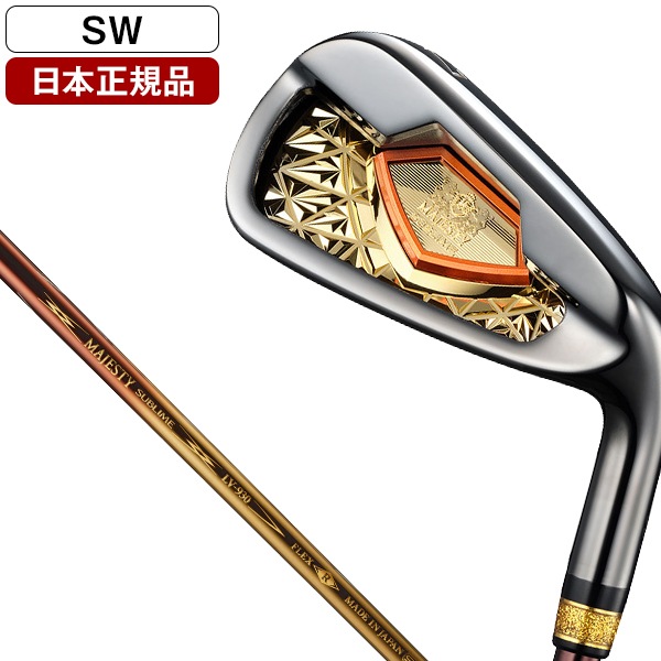 【日本正規品】 マジェスティ ゴルフ MAJESTY SUBLIME GOLD アイアン単品 2023年モデル MJ SUBLIME LV930 ゴールド カーボンシャフト R SW