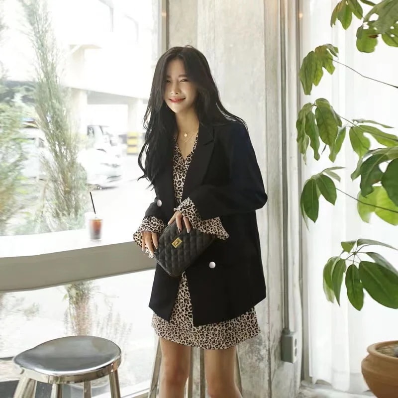 洋服セットスカート女性2点セット太ったmm大サイズスーツ女性カジュアル感洋気セットスカート