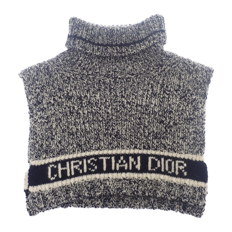 タートルネックウォーマー 11DWI316I007 スヌード ウール カシミヤ ブラック 黒 レディース 秋冬【Aランク】