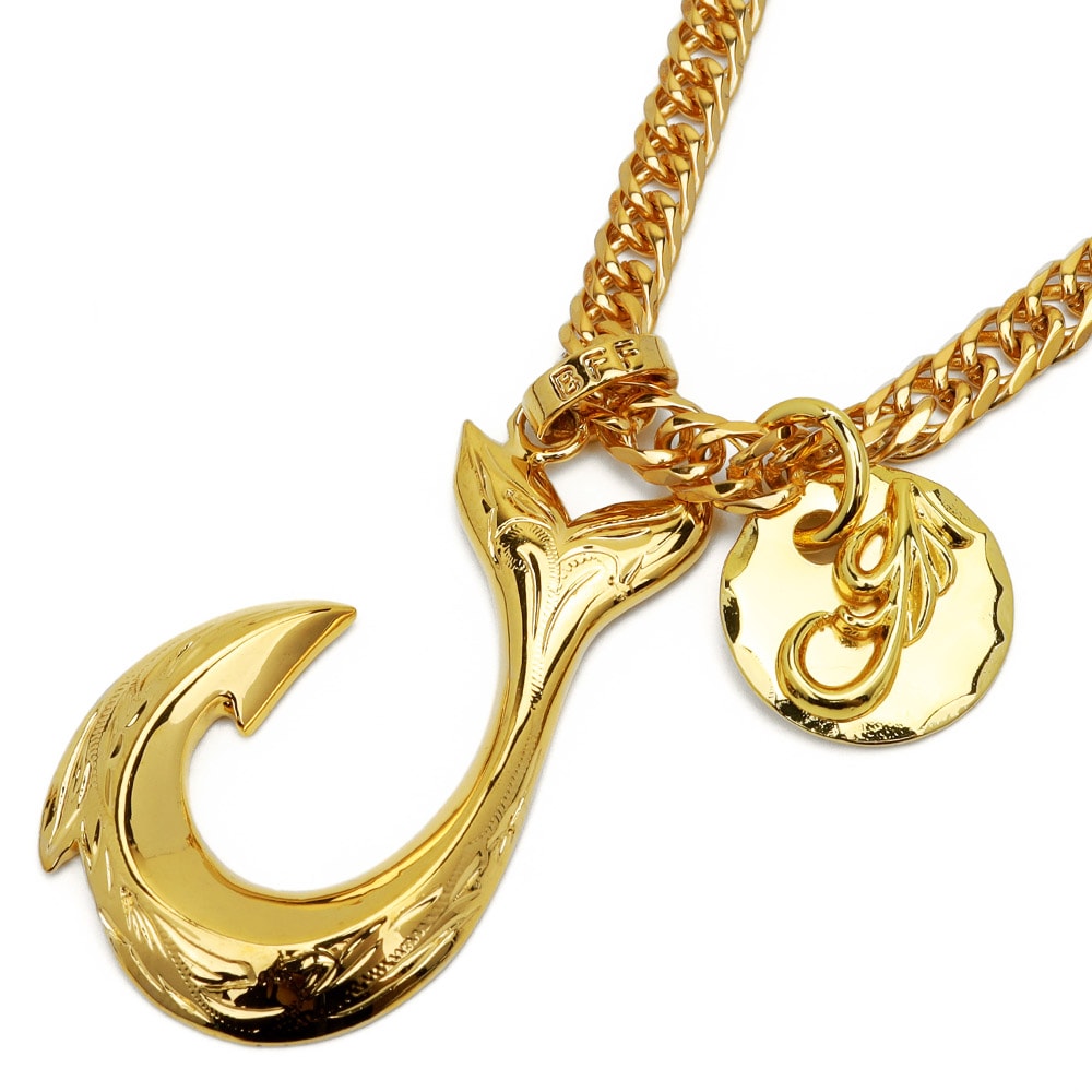 BFF 釣り針ネックレス ダブル喜平 [bffn023-g]