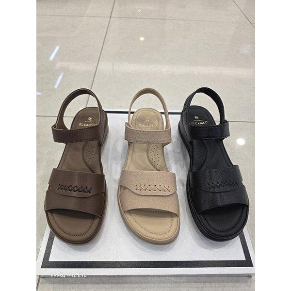 女性天然皮革超軽量コンフォートサンダルLCWW92U626 (P003796588)