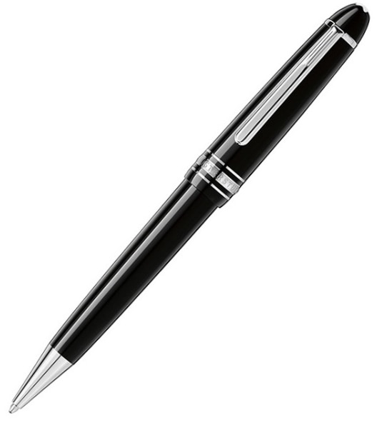 MONTBLANC 132491 114185 モンブラン マイスターシュテュック プラチナライン ミッドサイズ ボールペン ブラック/シルバー /取寄品