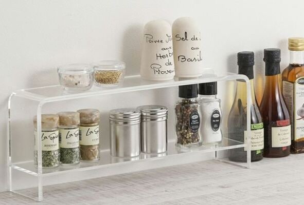 美しいアクリルスパイスラック　燕三条製