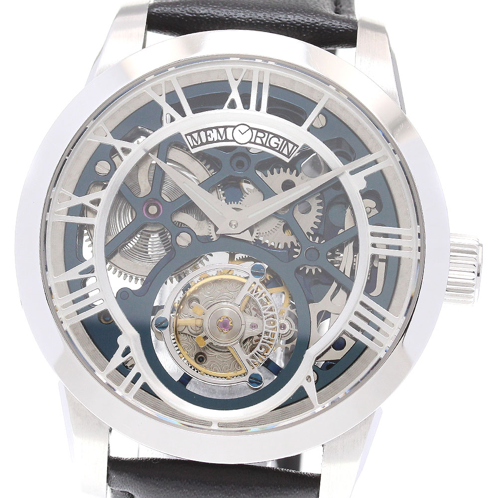 メモリジン MEMORIGIN 4894379053080 オースピシャス トゥールビヨン 手巻き メンズ 箱・保証書付き_839176【中古】