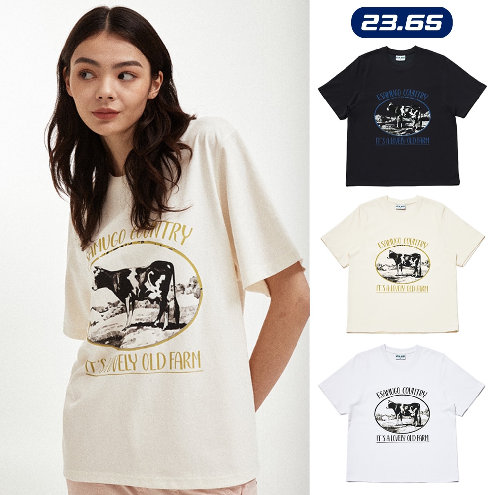 [23.65] COW T-SHIRT