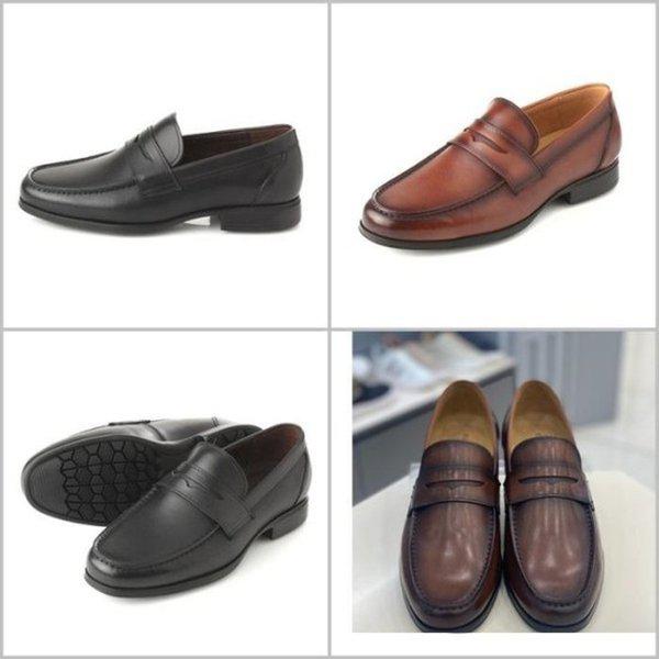 E.LCANTO セーブゾーン01 牛革 フォーマルカジュアルローファー MD61U42 (13429149)