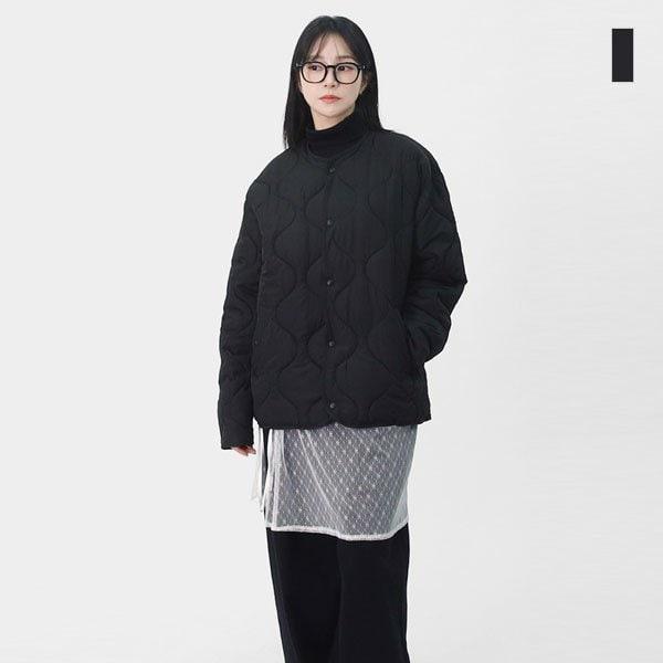 女性用ウェルロンウェーブキルティング軽量パディングジャケットSHZ011