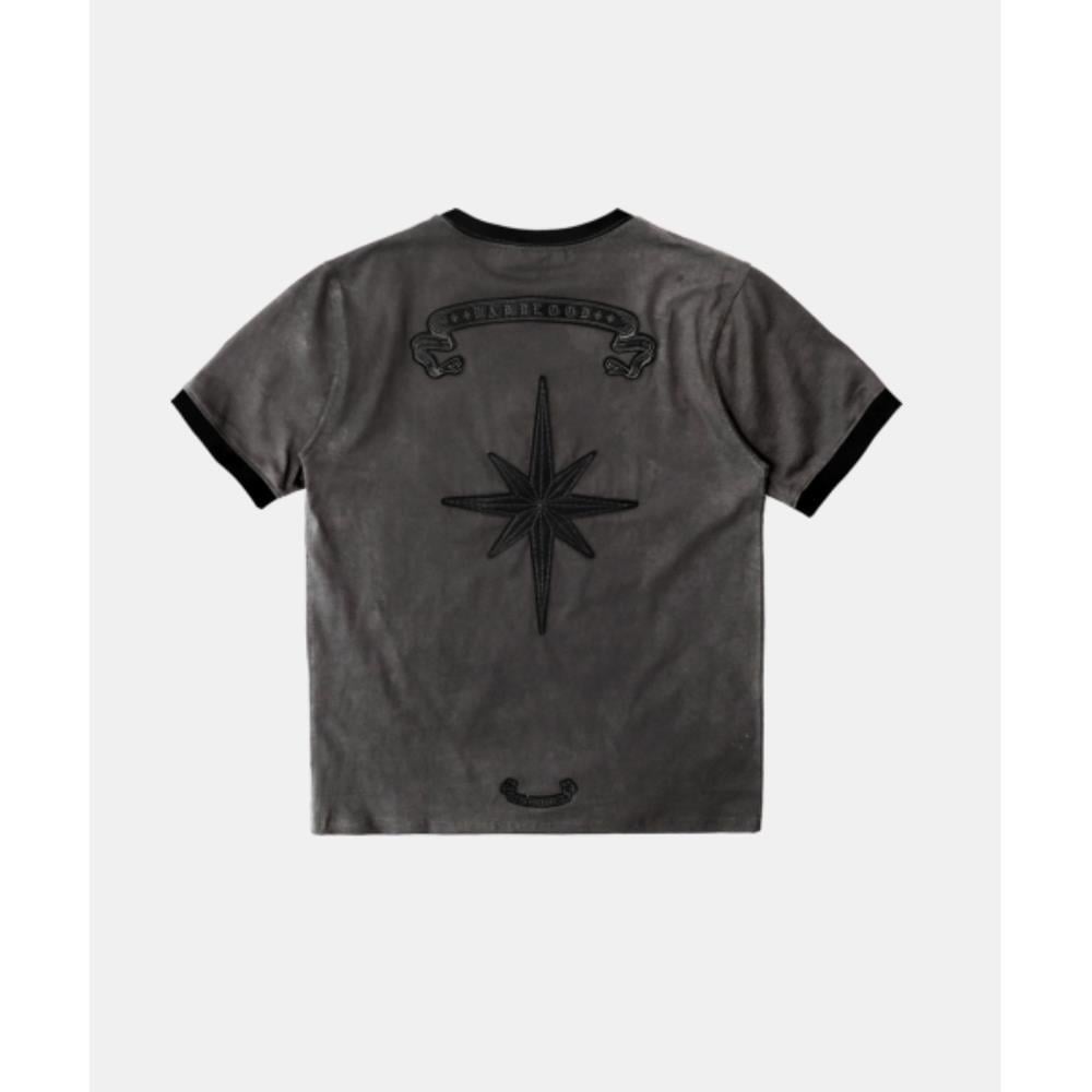 BADBLOOD Cosmo Bad Patch Ringer T-Shirt Charcoal w-tee25