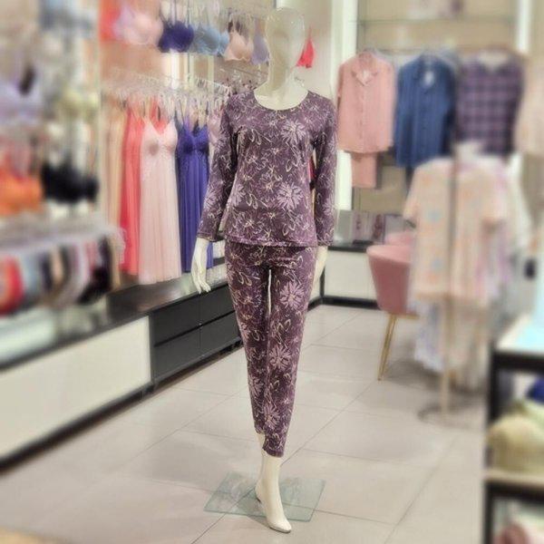 AK盆唐店 二重織り圧縮起毛 花柄 女性用肌着 LG9181S-VPK