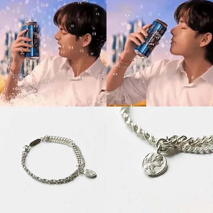 [BTS V着用] B383S シルバーブレスレット 正規品 12,953円
