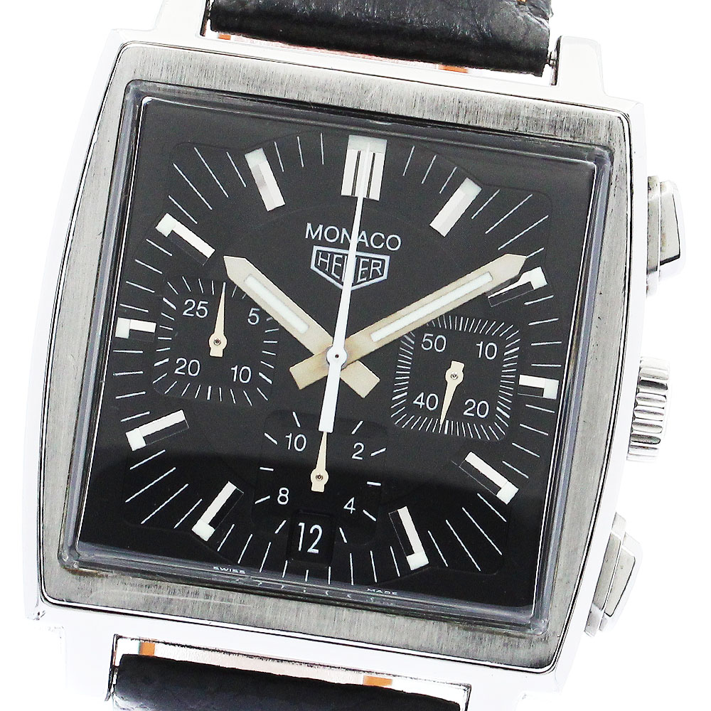 タグホイヤー TAG HEUER CS2111 モナコ クロノグラフ 自動巻き メンズ _885055【中古】