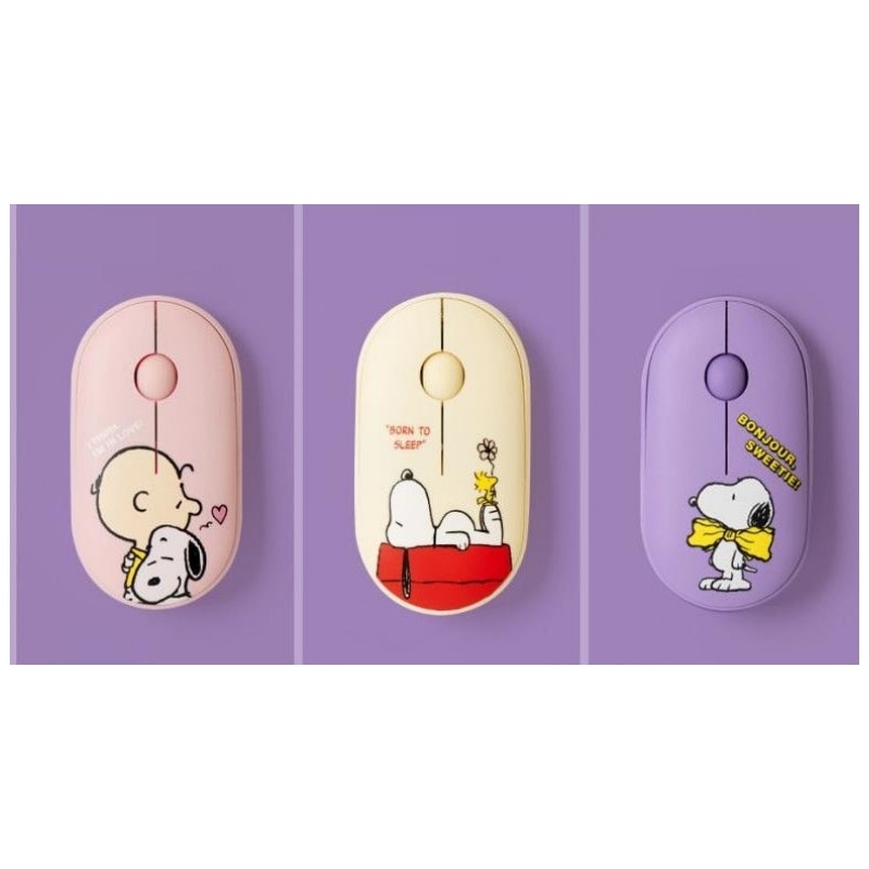 ピーナッツ スヌーピー トライモード ワイヤレス 無騒音 マウス