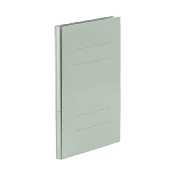 （まとめ）TANOSEE 背幅伸縮フラットファイル（PPラミ表紙）A4タテ 1000枚収容 背幅18118mm グレー 1セット（10冊）5セット