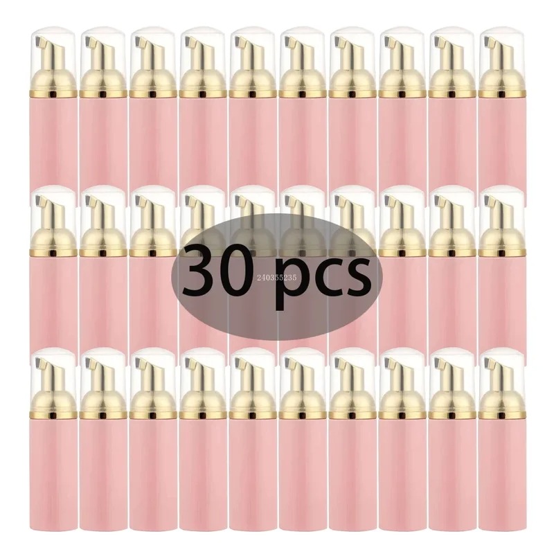 納期1~3週間程：旅行用フォームディスペンサーボトル,詰め替え可能,ミニフォームボトル,泡石鹸ディスペンサー,ポンプボトル,60ml,ロットあたり30個