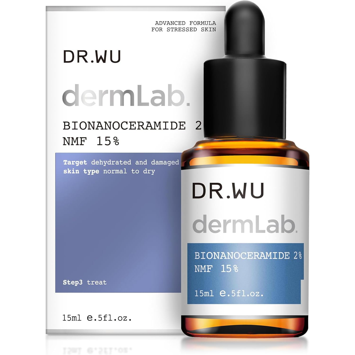 DR.WU(ドクターウー) ラボソリューション シリーズ (ディープモイスト) バイオナノセラミド 2％ NMF 15％ 美容液 15mL［ 潤い 水分保持 乾燥 ］