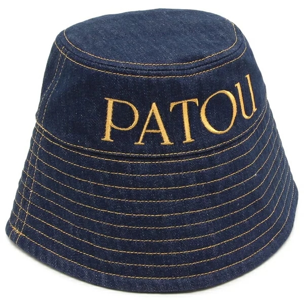 帽子 バケハ デニム ブルー イエロー レディース AC0270008 602D