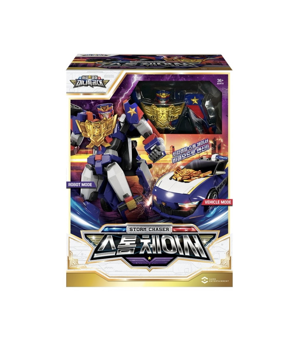 [韓国正規品] ミニ特攻隊 最強警察 ストームチェイサー / 変身ロボット / 自動車 / おもちゃ / プレゼント / 限定10個